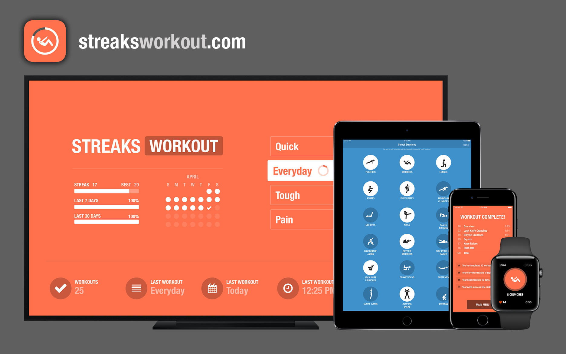 Streaks Workout Now available for Apple Watch and iPad